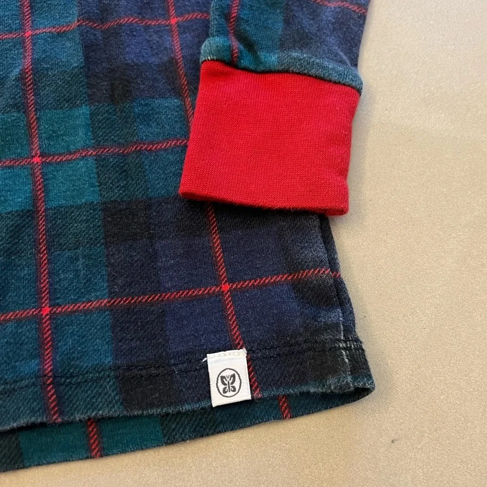 HONEST BABY CO Toddler Christmas Holiday Pajamas, Black Watch Plaid, 3T (2 sets)